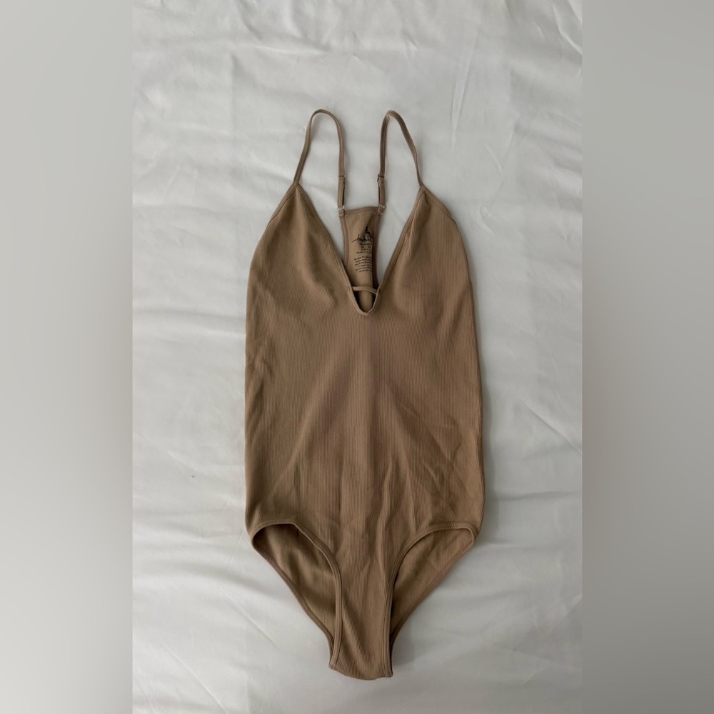 Free People Tan Bodysuit